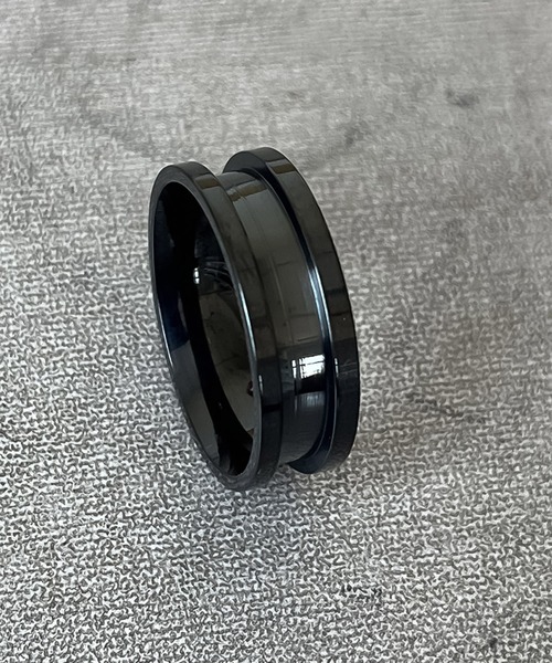 SBG(エスビー)の「SBG アクセントガターリング(リング・メンズ・ブラック/シルバー・16号/18号/21号/23号)」の5枚目の写真