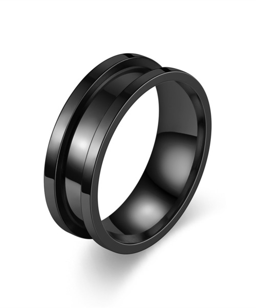 SBG(エスビー)の「SBG アクセントガターリング(リング・メンズ・ブラック/シルバー・16号/18号/21号/23号)」の7枚目の写真