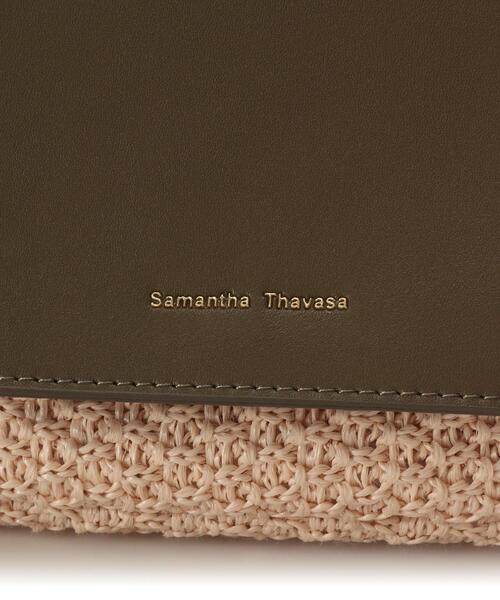 Samantha Thavasa（サマンサタバサ）の「フロントポケットかごバッグ（ハンドバッグ・レディース・ブラウン/カーキ/ブラック・FREE）」の11枚目の写真
