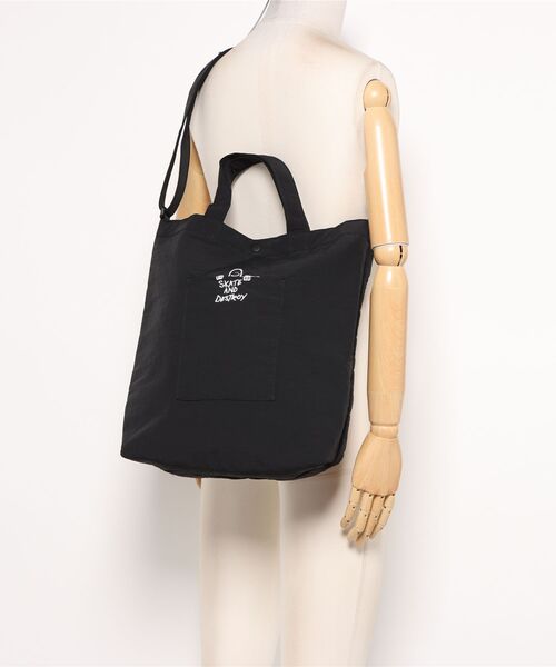 THRASHER（スラッシャー）の「THRASHER TOTE SHOULDER M(ST)（ショルダーバッグ・メンズ・ブラック系その他/ブラック系その他2・FREE）」の6枚目の写真