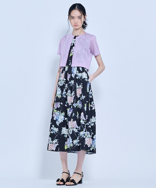 TOCCA(トッカ)の「HYDRANGEA PRISM ドレス(ワンピース・レディース・ブラック系5/アイボリー系5・0/2/4/6)」の10枚目の写真