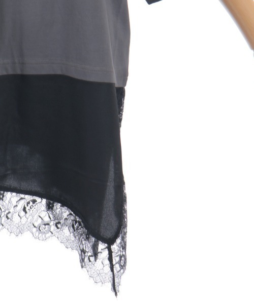 axes femme(アクシーズファム)の「レースドッキングTシャツ(Tシャツ/カットソー・レディース・キナリ/チャコール/ブラック・FREE)」の13枚目の写真