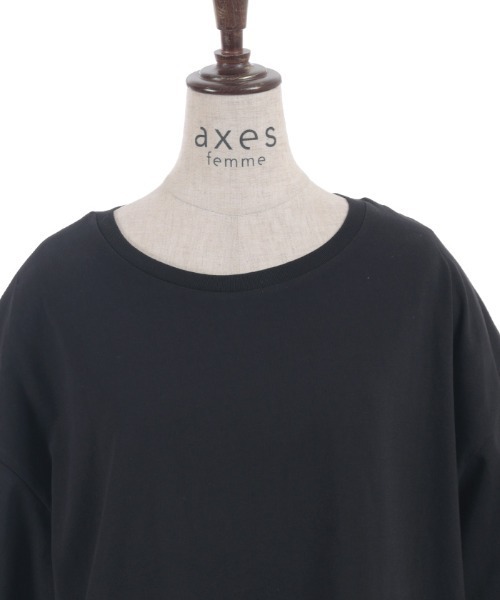 axes femme(アクシーズファム)の「レースドッキングTシャツ(Tシャツ/カットソー・レディース・キナリ/チャコール/ブラック・FREE)」の21枚目の写真