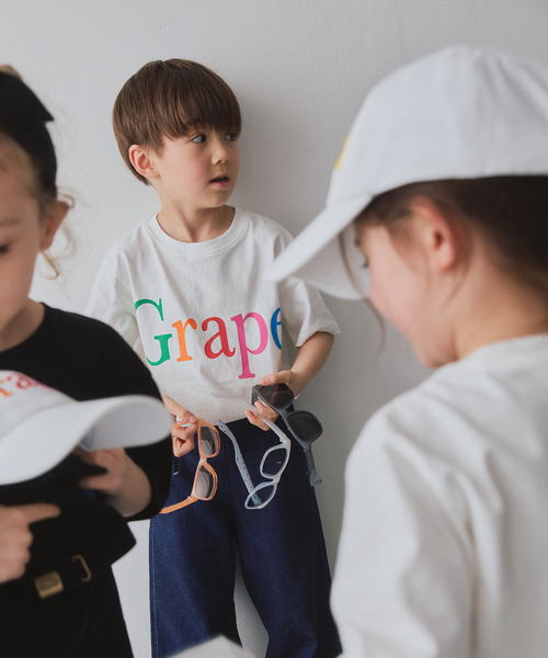IENA ENFANT(イエナアンファン)の「【byeA. / バイエー】NOT APPLE TEE (PEACH)kids(Tシャツ/カットソー・キッズ・ブラック/ホワイト・MEDIUM/LARGE)」の6枚目の写真