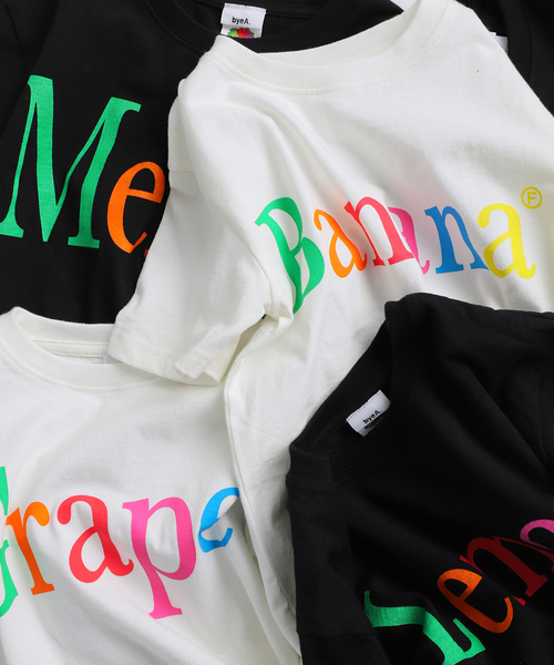 IENA ENFANT(イエナアンファン)の「【byeA. / バイエー】NOT APPLE TEE (PEACH)kids(Tシャツ/カットソー・キッズ・ブラック/ホワイト・MEDIUM/LARGE)」の10枚目の写真