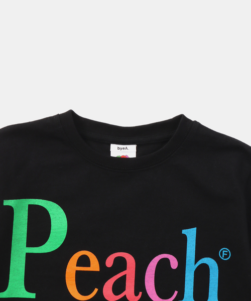 IENA ENFANT(イエナアンファン)の「【byeA. / バイエー】NOT APPLE TEE (PEACH)kids(Tシャツ/カットソー・キッズ・ブラック/ホワイト・MEDIUM/LARGE)」の14枚目の写真
