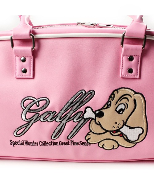 GALFY(ガルフィー)の「GALFY(ガルフィー)プチ家出BAG/犬ロゴ刺繍フェイクレザーボストンバッグ/2wayショルダーバッグ(ボストンバッグ・レディース・ブラック/ピンク・FREE)」の17枚目の写真