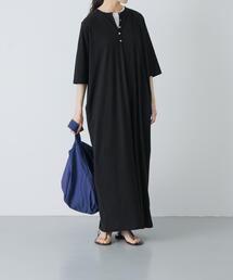 かぐれ（カグレ）の「『2サイズ展開』ヘンリーカットワンピース（ワンピース）」