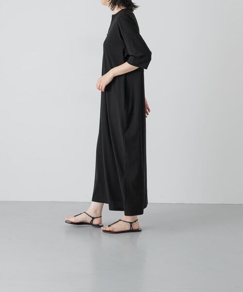 かぐれ(カグレ)の「『2サイズ展開』ヘンリーカットワンピース(ワンピース・レディース・ブラック/チャコールグレー・1/0)」の20枚目の写真