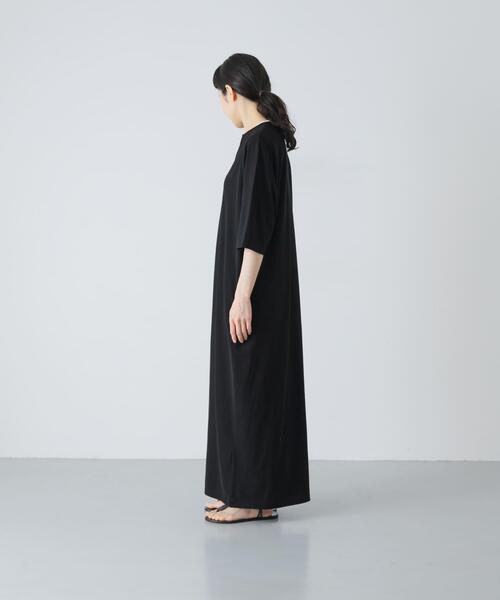 かぐれ(カグレ)の「『2サイズ展開』ヘンリーカットワンピース(ワンピース・レディース・ブラック/チャコールグレー・1/0)」の22枚目の写真