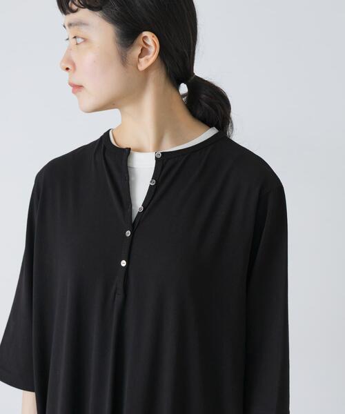 かぐれ(カグレ)の「『2サイズ展開』ヘンリーカットワンピース(ワンピース・レディース・ブラック/チャコールグレー・1/0)」の18枚目の写真