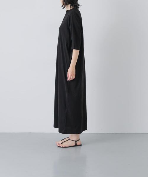 かぐれ(カグレ)の「『2サイズ展開』ヘンリーカットワンピース(ワンピース・レディース・ブラック/チャコールグレー・1/0)」の20枚目の写真