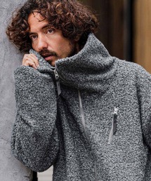 CAMBIO（カンビオ）の「mj11605-Poodle Fur Volume Stand Neck Jacket スタンドカラープードルファージャケット(A72226cmb)（その他アウター）」