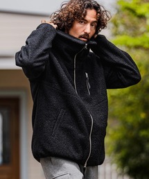 CAMBIO（カンビオ）の「mj11605-Poodle Fur Volume Stand Neck Jacket スタンドカラープードルファージャケット(A72226cmb)（その他アウター）」