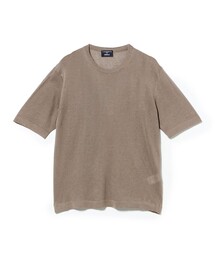 BEAMS F | 【別注】MORGANO / コットンリネン クルーネック ショートスリーブ ニット(Tシャツ/カットソー)