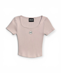 Bully Square Neck T-shirt (Pink)