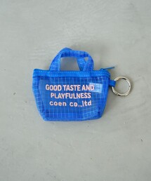 coen（コーエン）の「ロゴ刺繍 メッシュミニポーチキーホルダー（ポーチ）」