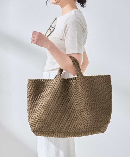 NAGHEDI(ナゲディ)の「NAGHEDI/ナゲディ ST BARTHS LARGE TOTE トートバッグ(トートバッグ・レディース・キャメル・FREE)」の1枚目の写真