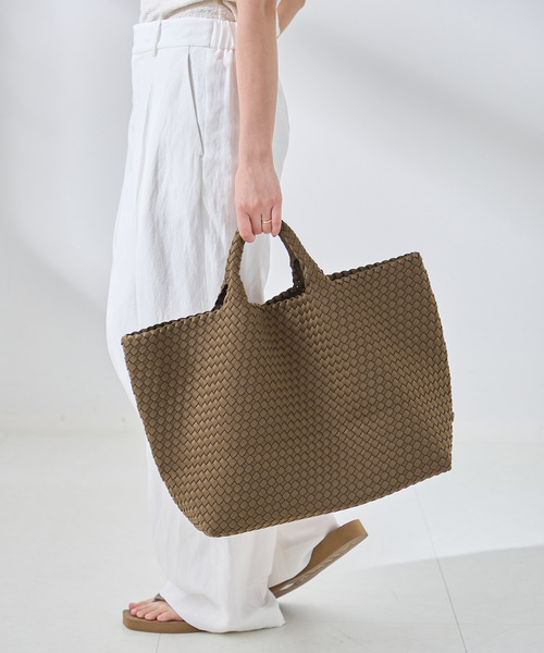 NAGHEDI(ナゲディ)の「NAGHEDI/ナゲディ ST BARTHS LARGE TOTE トートバッグ(トートバッグ・レディース・キャメル・FREE)」の2枚目の写真