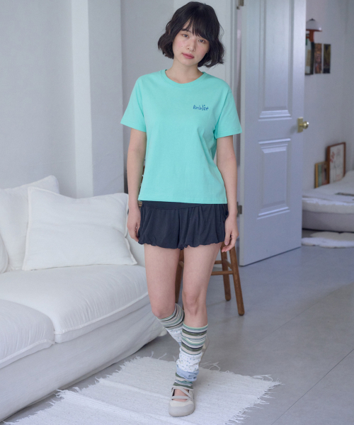 ambler(エムブラー)の「タートル アプリケ刺繍 半袖Tシャツ AS1321 (ミント)(Tシャツ/カットソー・レディース・その他・F/MEDIUM/SMALL)」の4枚目の写真