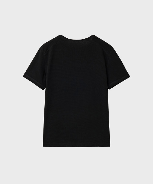 NOIRER(ノイア)の「スレンテヘンリーネックTシャツ(ブラック)(Tシャツ/カットソー・メンズ・その他・48/50/52)」の3枚目の写真