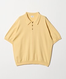 BEAUTY&YOUTH UNITED ARROWS | HI-LINE グロッシー ギザ 3B ニット ポロシャツ ウォッシャブル(ポロシャツ)