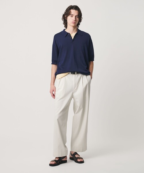 BEAUTY&YOUTH UNITED ARROWS(ビューティーアンドユースユナイテッドアローズ)の「HI-LINE グロッシー ギザ 3B ニット ポロシャツ ウォッシャブル(ポロシャツ・メンズ・ブラック/ネイビー/クリーム・XL/L/M/S)」の20枚目の写真