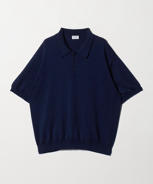 BEAUTY&YOUTH UNITED ARROWS(ビューティーアンドユースユナイテッドアローズ)の「HI-LINE グロッシー ギザ 3B ニット ポロシャツ ウォッシャブル(ポロシャツ・メンズ・ブラック/ネイビー/クリーム・XL/L/M/S)」の16枚目の写真