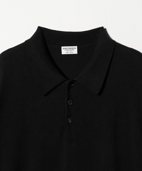 BEAUTY&YOUTH UNITED ARROWS(ビューティーアンドユースユナイテッドアローズ)の「HI-LINE グロッシー ギザ 3B ニット ポロシャツ ウォッシャブル(ポロシャツ・メンズ・ブラック/ネイビー/クリーム・XL/L/M/S)」の10枚目の写真