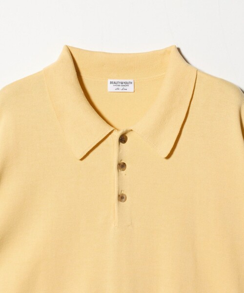 BEAUTY&YOUTH UNITED ARROWS(ビューティーアンドユースユナイテッドアローズ)の「HI-LINE グロッシー ギザ 3B ニット ポロシャツ ウォッシャブル(ポロシャツ・メンズ・ブラック/ネイビー/クリーム・XL/L/M/S)」の8枚目の写真