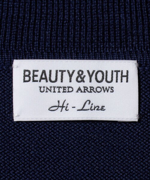 BEAUTY&YOUTH UNITED ARROWS(ビューティーアンドユースユナイテッドアローズ)の「HI-LINE グロッシー ギザ 3B ニット ポロシャツ ウォッシャブル(ポロシャツ・メンズ・ブラック/ネイビー/クリーム・XL/L/M/S)」の6枚目の写真