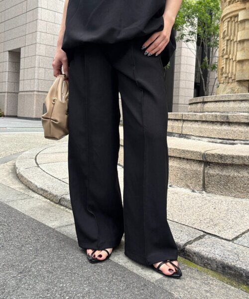 Jena espace merveilleux(ジェナ エスパスメルヴェイユ)の「バックバルーンセットアップ(ワンピース・レディース・ブラック/チャコールグレー・FREE)」の9枚目の写真