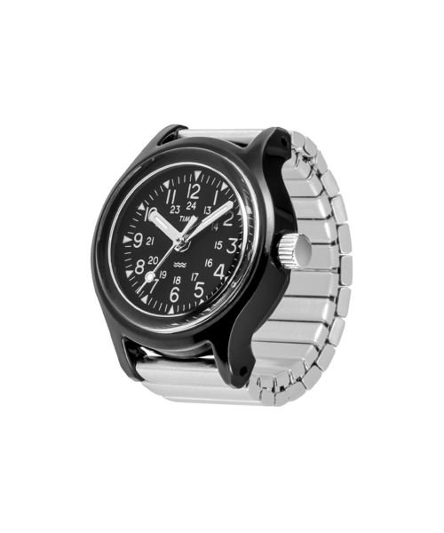 TIMEX(タイメックス)の「TIMEX Camper Ring Watch TW2Y77500 Black(アナログ腕時計・レディース・ブラック・FREE)」の1枚目の写真