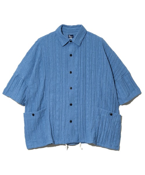 go slow caravan(ゴースローキャラバン)の「シャーリングレース BIG S/Sシャツ(シャツ/ブラウス・メンズ・ブラック/ブルー/セージグリーン・LARGE/MEDIUM/SMALL)」の9枚目の写真