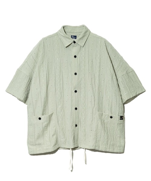 go slow caravan(ゴースローキャラバン)の「シャーリングレース BIG S/Sシャツ(シャツ/ブラウス・メンズ・ブラック/ブルー/セージグリーン・LARGE/MEDIUM/SMALL)」の12枚目の写真