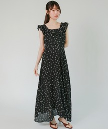< ZOZOTOWN限定 >フリルスリーブワンピース