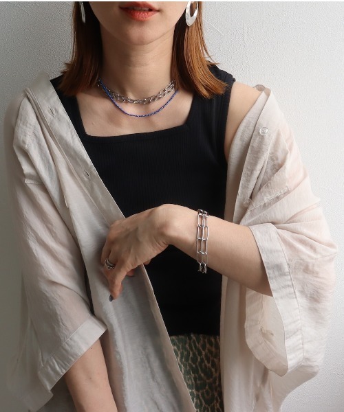 zena(ジェナ)の「ランダムリブスクエアタンクトップ(タンクトップ・レディース・ホワイト/ブラック・MEDIUM/X-LARGE/LARGE)」の7枚目の写真