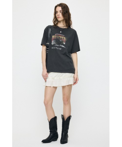 MOUSSY（マウジー）の「VINTAGE EAGLE Tシャツ（Tシャツ/カットソー・レディース・ライトブラック/オフホワイト/ネイビー・FREE）」の6枚目の写真