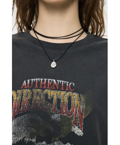 MOUSSY（マウジー）の「VINTAGE EAGLE Tシャツ（Tシャツ/カットソー・レディース・ライトブラック/オフホワイト/ネイビー・FREE）」の10枚目の写真