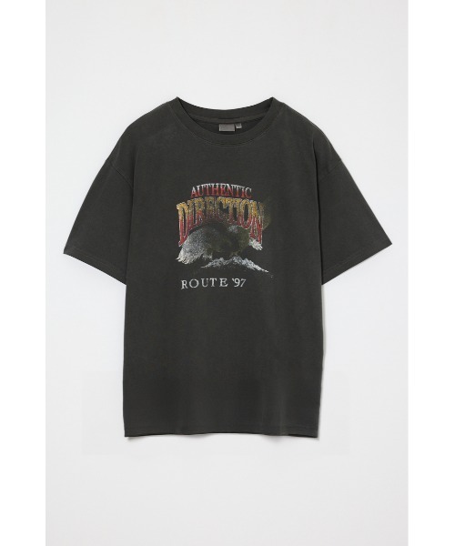 MOUSSY（マウジー）の「VINTAGE EAGLE Tシャツ（Tシャツ/カットソー・レディース・ライトブラック/オフホワイト/ネイビー・FREE）」の14枚目の写真