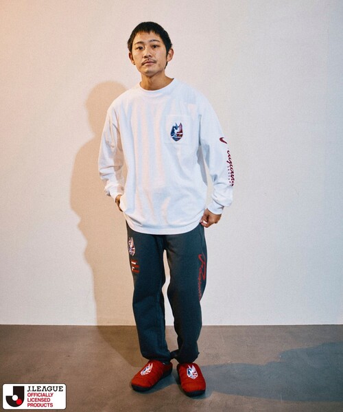 FREAK'S STORE(フリークスストア)の「FREAK’S STORE/フリークスストア J.LEAGUE × FREAK’S STORE 別注SUPPORTERS SWEAT PANTS【ファジアーノ岡山】(その他パンツ・メンズ・チャコールグレー/ライトグレー・MEDIUM/LARGE)」の13枚目の写真