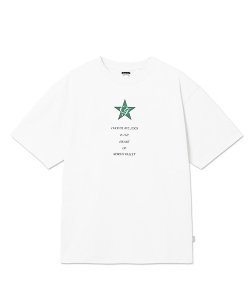 Chocolate Jesus (チョコレートジーザス )の「NV HEART SS TEE(Tシャツ/カットソー・メンズ・ブラウン/ホワイト・MEDIUM/XX-LARGE/X-LARGE/LARGE/SMALL)」の1枚目の写真