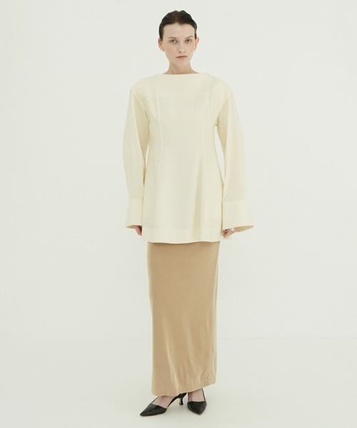 CLANE(クラネ)の「TENCEL MINI FLARE ONEPIECE(ワンピース・レディース・ブラウン/アイボリー・1/2)」の15枚目の写真