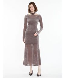 Back Open Sheer Dress / バックオーペンシアードレス