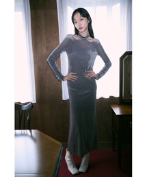 Back Open Sheer Dress / バックオーペンシアードレス