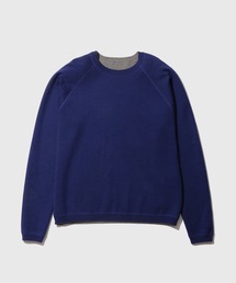 カシミヤブレンドリバーシブルCNニット