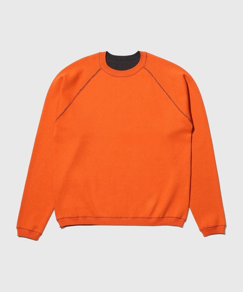 ADAM ET ROPE'（アダムエロペ）の「カシミヤブレンドリバーシブルCNニット（ニット/セーター・メンズ・ダークブラウン/ブラック系その他/ブルー系その他5/チャコールグレー・M/L）」の13枚目の写真