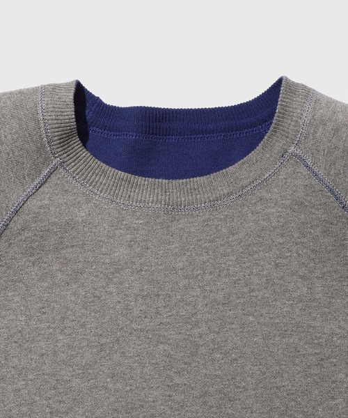 ADAM ET ROPE'（アダムエロペ）の「カシミヤブレンドリバーシブルCNニット（ニット/セーター・メンズ・ダークブラウン/ブラック系その他/ブルー系その他5/チャコールグレー・M/L）」の20枚目の写真