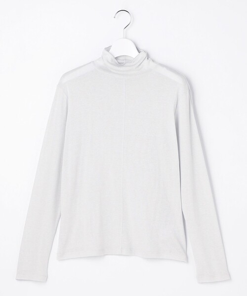 J.PRESS Ladies(J.プレス レディス)の「【レイヤードスタイルに】シアータートル カットソー(Tシャツ/カットソー・レディース・ブラック系/サックスブルー系/アイボリー系/ライトグレー系・SMALL)」の16枚目の写真