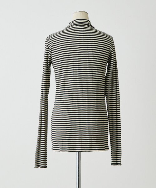 ear PAPILLONNER(イアパピヨネ)の「ボーダーフロントボタンカーデ【SUM1 STYLE×MONT KEMME(Tシャツ/カットソー・レディース・ブラック/レッド・FREE)」の16枚目の写真